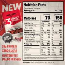 Jack Link's Air Dried Steak Slices Multipack with 3 Simple Ingredients