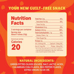 Freestyle Snacks Olive Snack Packs - Single Serve - Fresh Pitted Green Olives, Grown in Greece, All Natural, Non-GMO, Sugar-Free, Salty Snack - Variety