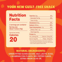 Freestyle Snacks Olive Snack Packs - Single Serve - Fresh Pitted Green Olives, Grown in Greece, All Natural, Non-GMO, Sugar-Free, Salty Snack - Variety
