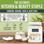 viva naturals 54 fl oz unrefined cold-pressed extra virgin coconut oil