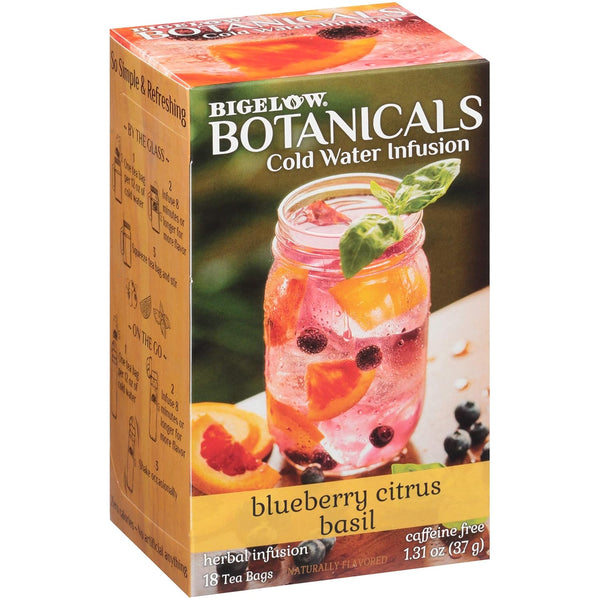 Bigelow Botanicals Cold Water Infusion Herbal Tea Variety Pack, 18 Count Box, 6 Pack