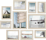 SONGMICS Picture Frames, Collage Picture Frames Set of 10, Two 8x10, Four 5x7, Four 4x6, Photo Frame for Wall Gallery Decor, Table Display, Christmas Gift, Rustic Brown URPF010X01