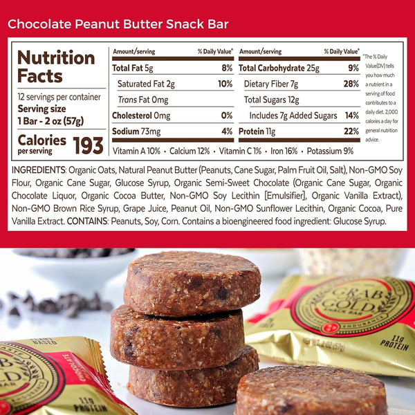 Handcrafted Protein Snack Bars with Organic Oats and Peanut Butter