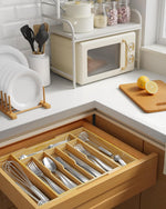 Kitsure Silverware Organizer for Kitchen Utensils and Cutlery Storage
