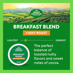 Green Mountain Coffee Roasters Breakfast Blend Single-Serve Keurig K-Cup Pods 72 Count