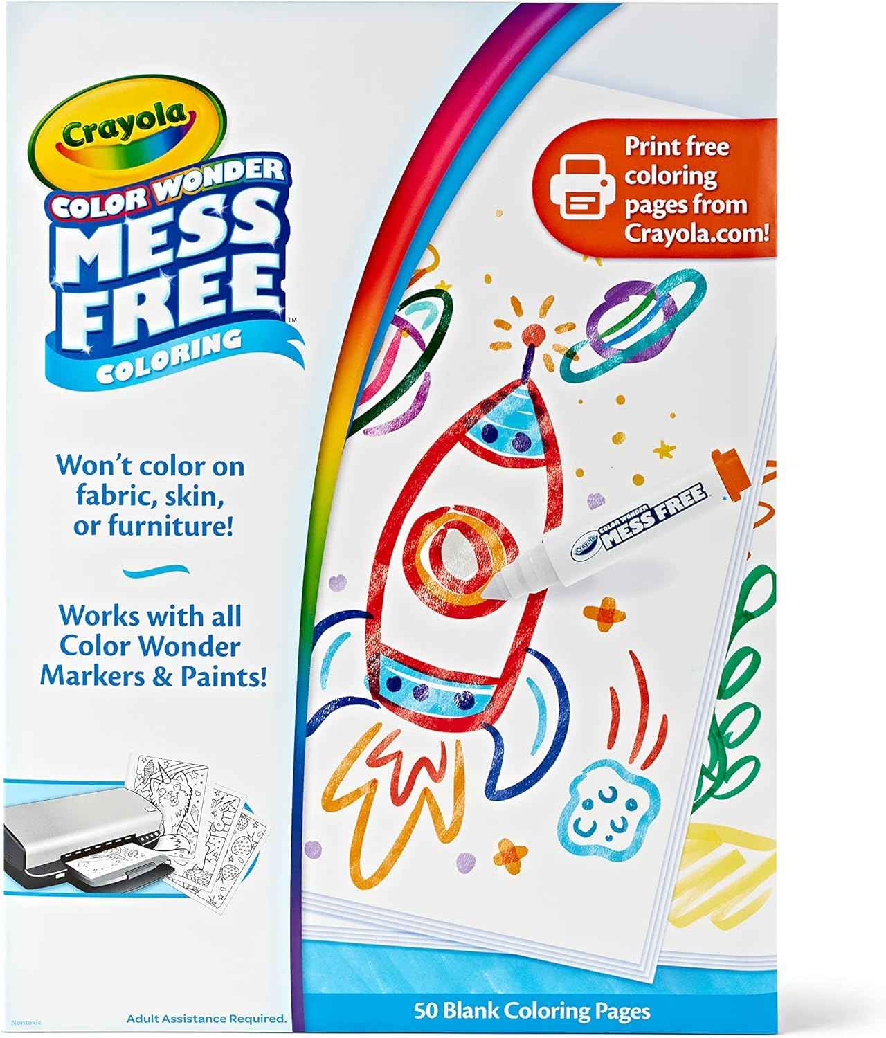 Crayola Color Wonder Magic Light Brush, Mess Free Painting Station for Kids, Toddler Toys & Activities, Holiday & Christmas Gifts for Kids, Ages 3+