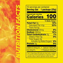 Slim Jim Original 'N Cheese Smoked Meat Sticks, 10 Count, 0.9 oz Each
