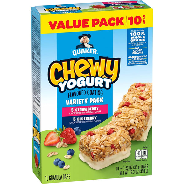 Quaker Chewy Dipps Granola Bars Chocolate Chip, 14 Count, 1.09 oz Each