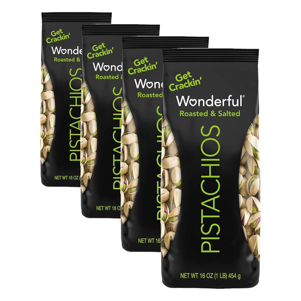 Wonderful Roasted & Salted Pistachios, 48 Ounce Resealable Bag, Gluten Free, Protein Snacks