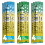 Lorissa's Kitchen Smoke Show Seasoned & Smoked Beef Sticks, Pack of 12, 1 oz Meat Snacks