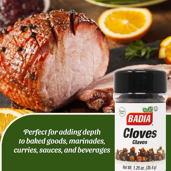 Badia Whole Cloves 1.25 oz Premium Spice Baking Cooking Beverages Aromatic Flavorful