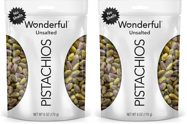 Wonderful Pistachios Lightly Salted No Shells 12 Ounce Resealable Bag Gluten Free Protein Snacks