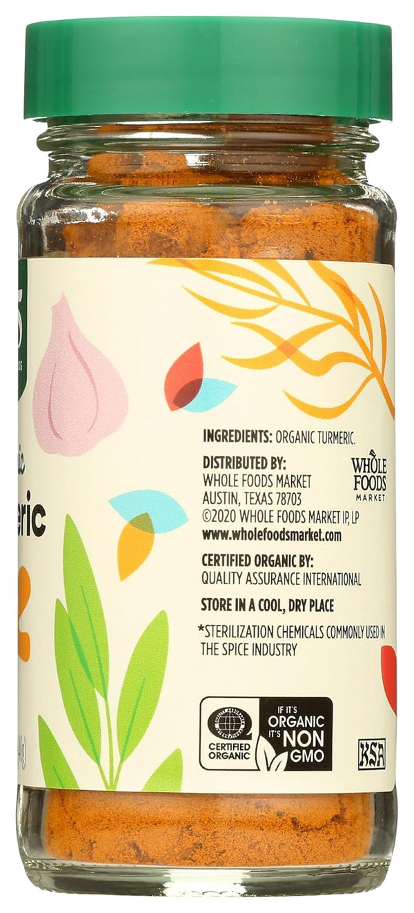365 by Whole Foods Market, USDA Organic Turmeric Powder in 1.41 oz Container