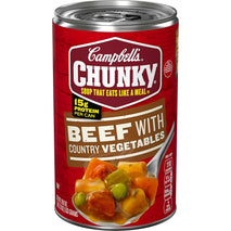Campbell's Chunky Beef Soup with Country Vegetables, 18.8 Oz Can