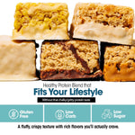 Wonderslim High Fiber Protein Bars Variety Pack 15g Protein 8g Fiber Low Sugar Low Carb