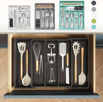 Lifewit Utensil Organizer for Kitchen Drawers with Adjustable Cutlery Holder