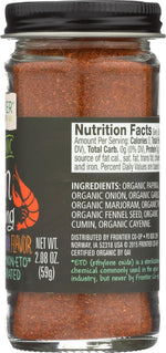 Frontier Co-op Organic Cajun Seasoning, 2.08 Ounce, Louisiana-Style Spice Blend