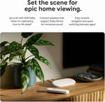 Google TV Streamer 4K - Fast Streaming Entertainment on Your TV with Voice Search Remote - Watch Movies, Shows, Live TV, and Netflix in 4K HDR - Smart Home Control - 32 GB of Storage - Porcelain