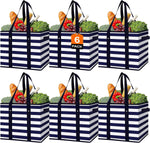 WISELIFE Reusable Grocery Bags [3 Pack],Large Grocery Tote Bag Water Resistant Shopping Bags Foldable Grocery Bag for Clothes,Shoes and Picnic