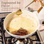 14-piece non-stick cookware set with utensils and pan protectors