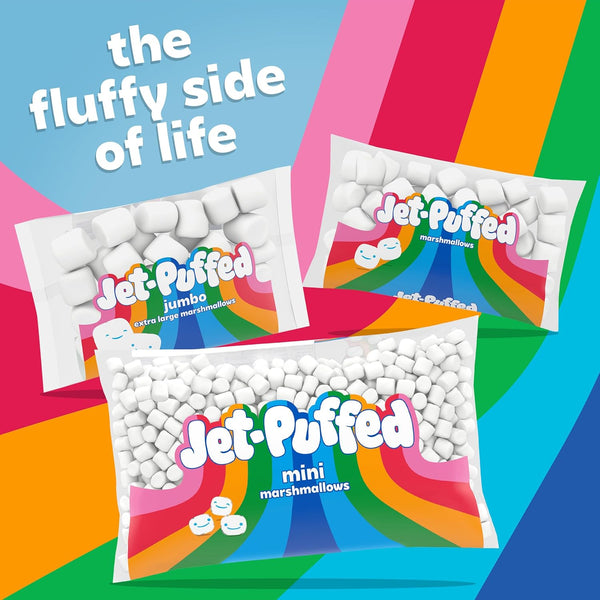 Jet-Puffed Mini Marshmallows, 10 oz Bag - Fluffy, Fat-Free Dessert Topping
