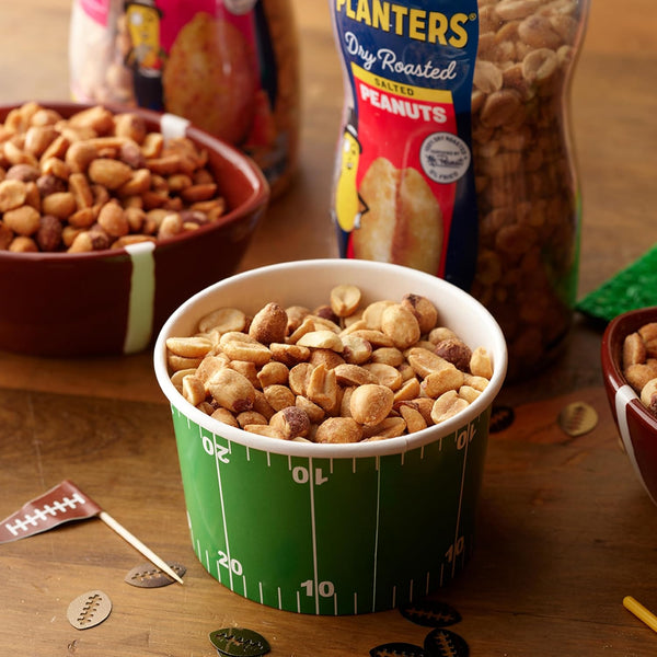 PLANTERS Salted Peanuts - Dry Roasted, Plant-Based Protein, 16oz Jar
