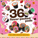 Crazy Cups Flavored Coffee Pods Variety Pack for Keurig K Cups Brewers