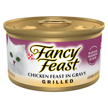 Purina fancy feast grilled wet cat food chicken feast in 3 oz cans pack of 24