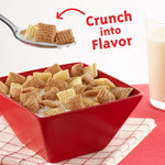 Cinnamon Chex gluten-free breakfast cereal, family size, 19.2 oz, whole grain, crunchy lattice squares