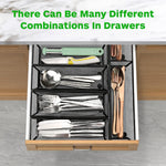 Silverware Drawer Organizer, 6 Pack Utensil Organizer for Kitchen Drawers