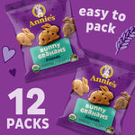 Annie's Organic Friends Bunny Grahams Snacks, Chocolate Chip, Chocolate, and Honey Baked Graham Crackers, 12 Pouches, 12 oz