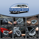 Car Interior Duster Detail Brush Cleaning Gel Kit with Soft Dash Vent Dusting Slime Putty Detailing Brushes for Auto, Truck, SUV, RV