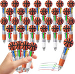 cZWZ 20Pcs Mini Multicolor Pens 4-in-1 Cute Ballpoint Pens for Kids Birthday Party Favors Gifts Teacher Supplies