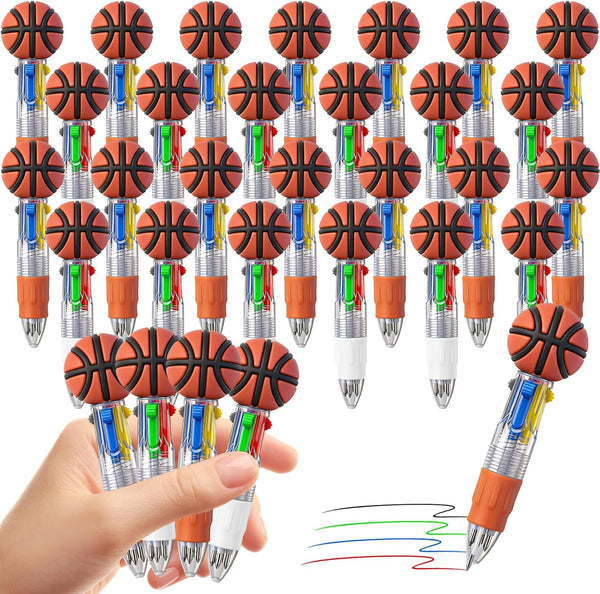 cZWZ 20Pcs Mini Multicolor Pens 4-in-1 Cute Ballpoint Pens for Kids Birthday Party Favors Gifts Teacher Supplies
