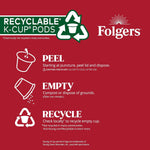 Folgers Classic Roast, 12-Count Medium Roast Coffee K-Cup Pods, 6-Pack