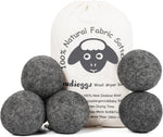 wool dryer balls organic xl 6-pack 100% new zealand wool chemical free softener for 1000+ loads baby safe