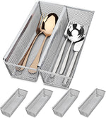 Silverware Drawer Organizer, 6 Pack Utensil Organizer for Kitchen Drawers