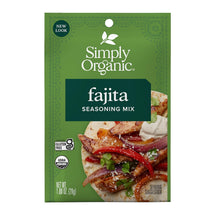 Simply Organic Gluten-Free Certified Organic Chicken Fajita Seasoning 1.13 Ounce Pack of 1