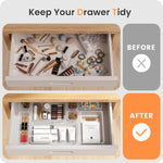 Drawer Organizer for Bathroom, Vanity, and Desk Drawers