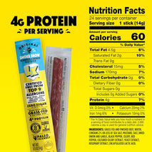 Lorissa's Kitchen Smoke Show Seasoned & Smoked Mini Beef Sticks, 24-count, 0.5 oz each