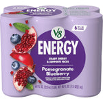 V8 Energy Orange Pineapple Drink, 8oz Cans, 6-Pack, Caffeine, B Vitamins