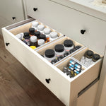 12-piece foldable drawer organizer set for home storage
