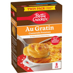 Betty Crocker Au Gratin Casserole Potatoes, Made with Real Cheese, Twin Pack, 8 oz