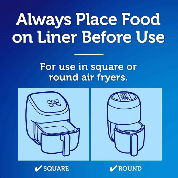 Reynolds Kitchens Unbleached Parchment Air Fryer Liners for Easy Cleanup