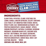 Campbell's Chunky New England Clam Chowder Soup, 18.8 Oz Can, Microwavable, 12 Grams Protein