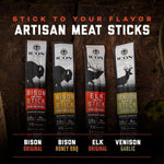 ICON Meats Snack Sticks Sampler, 24 Pack, Assorted Bison, Elk, Venison & Pork