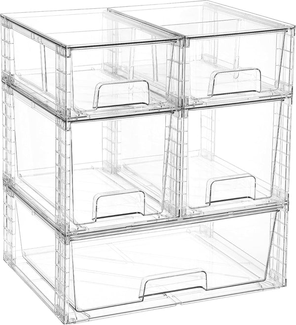 Vtopmart Stackable Storage Drawers for Bathroom and Home Organization