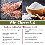 himalayan chef pink himalayan salt, fine grain, 5 lbs, plastic jar, pure, natural, kosher, non-gmo, mineral-rich