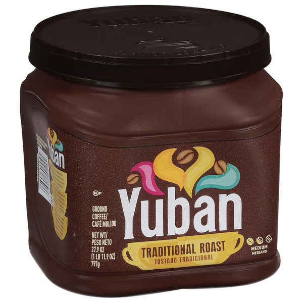 Yuban Traditional Medium Roast Ground Coffee, 27.9 oz, Single Serve Canister