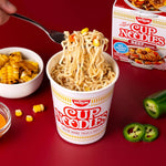Nissin Beef Flavor Instant Ramen Microwaveable Paper Cups, 2.25 Ounce, Pack of 12